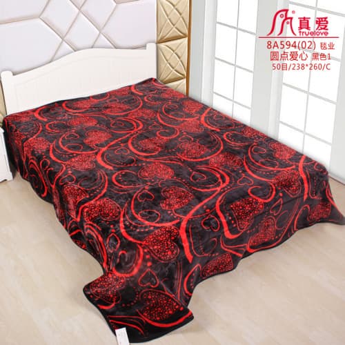 Turelove Yiwu blanket factory custom Raschel double-layer high GSM export brand wholesale