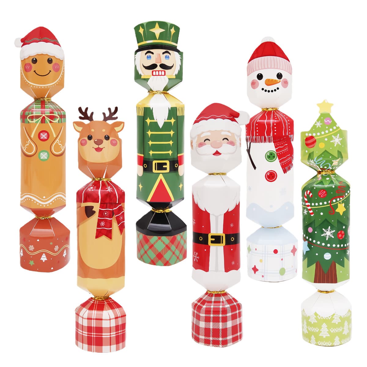 Christmas Cartoon Cracker Elk Snowman Gingerbread Man Nutcracker Holiday Party Table Decoration Factory Wholesale