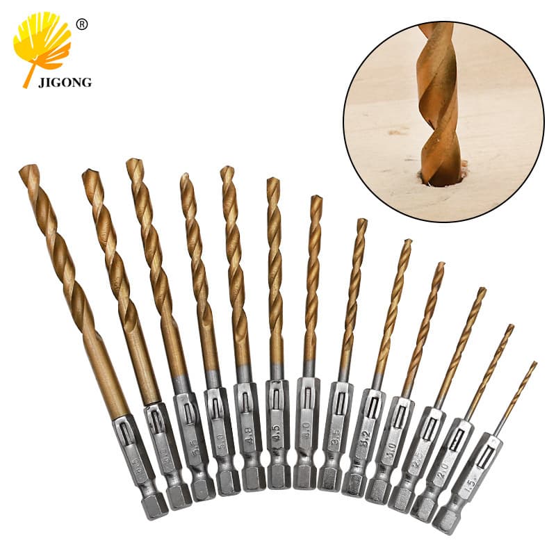 Electric Screwdriver Drill Bits 1.5-6.5mm Hex Shank Twist Drill Bits for Power Screwdrivers