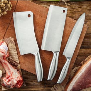 Yangjiang Knife Set, Chef Knife, Stainless Steel Slicing Knife, Kitchen Knife for Meat and Vegetables, Bone Chopping Knife, Gift Fruit Knife