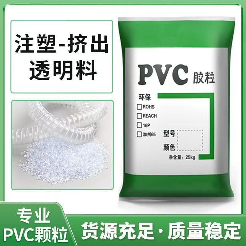 PVC transparent granules, eco-friendly PVC anti-UV material, soft PVC transparent raw material, cold and high temperature resistant, for injection molding and extrusion