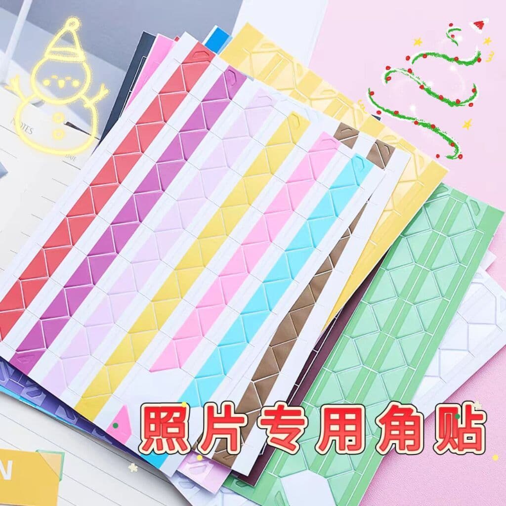 Transparent Corner Mounts for DIY Photo Album, Self-Made Scrapbook Craft Accessories, Wall-Mounted Photo Corner Stickers
