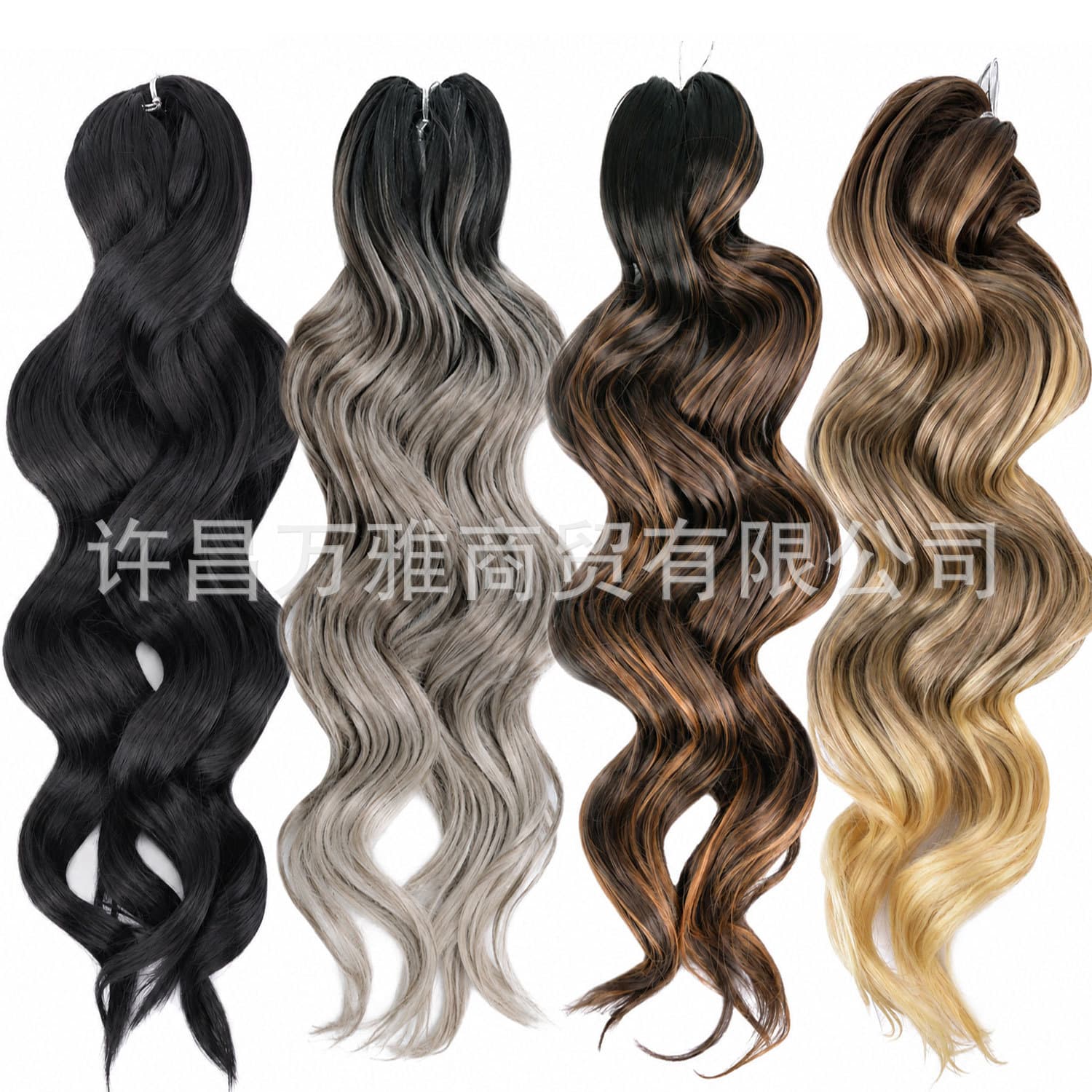 European and American Synthetic Crochet Hair Spring Body Crochet Hair African Braids Wave Curl