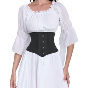 Patented Outer Wear Sports Shapewear Belt for Women Tummy Wrap Hourglass Corset with Boning Double-Layer Waist Cincher