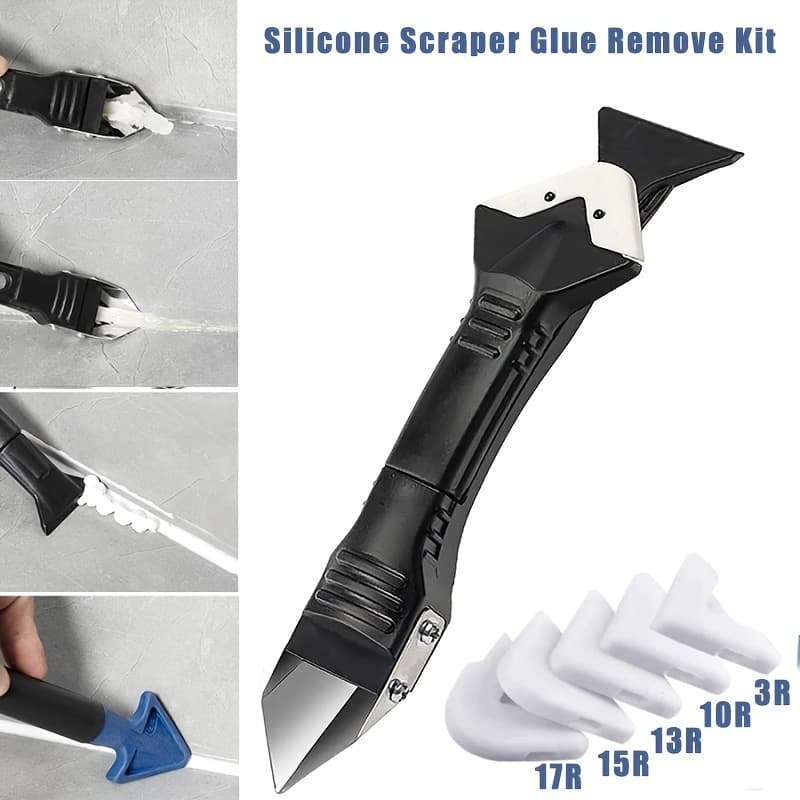 Metal glue scraper, glue scraper, glass glue scraper, seam clearing tool, angle residual glue scraper, beautiful seam tool batch