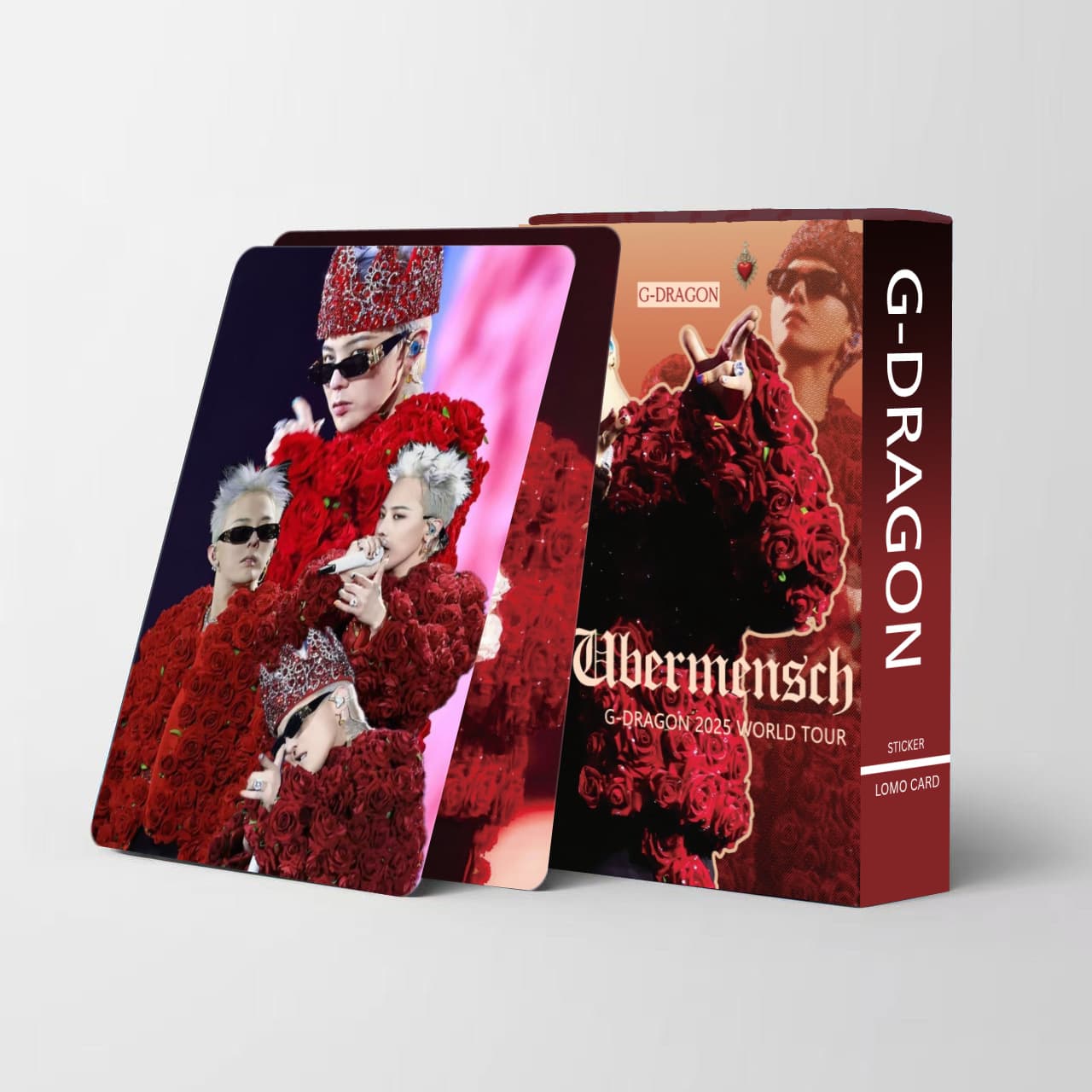 Large Stock of 55 G-Dragon Fan Support Photo Cards Kpop Star Merchandise Lomo Cards