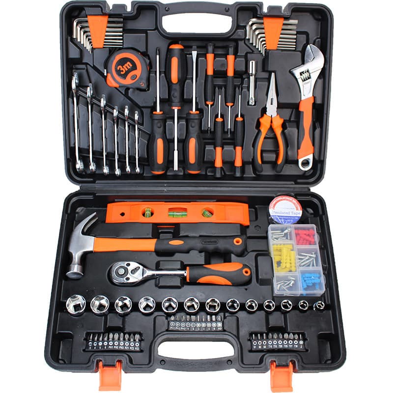Hardware Toolbox Home Repair Set Car Electrician Storage Box Parts Organizer Universal Disassembly Tool Kit