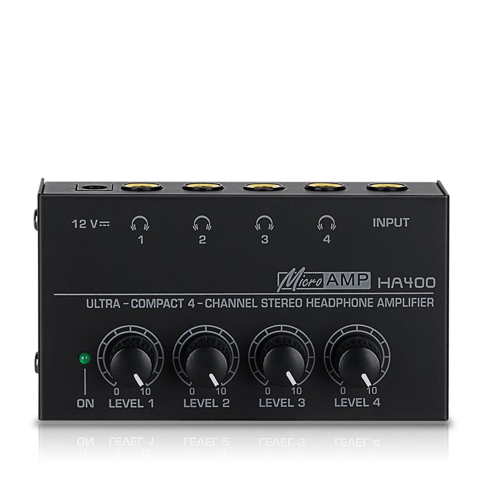 4-Channel Headphone Amplifier Suitable for Mixer Monitoring Power Amplifier Recording Studio Mixing Multi-Channel Headphone Amp