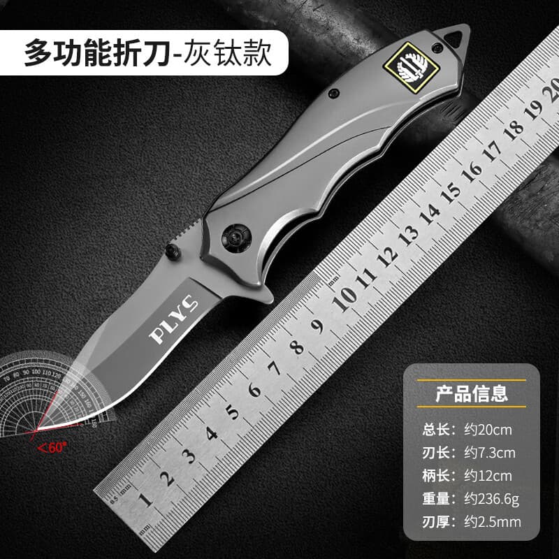 Factory Direct Drop Shipping Portable Folding Knife All Steel Outdoor Survival Knife Portable Camping Multifunctional Knife