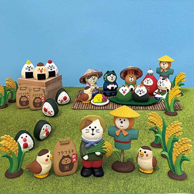 Japanese Zakka Food Toy DIY New Rice Trendy Play Straw Man Decoration Photography Prop Miniature Resin Figurine