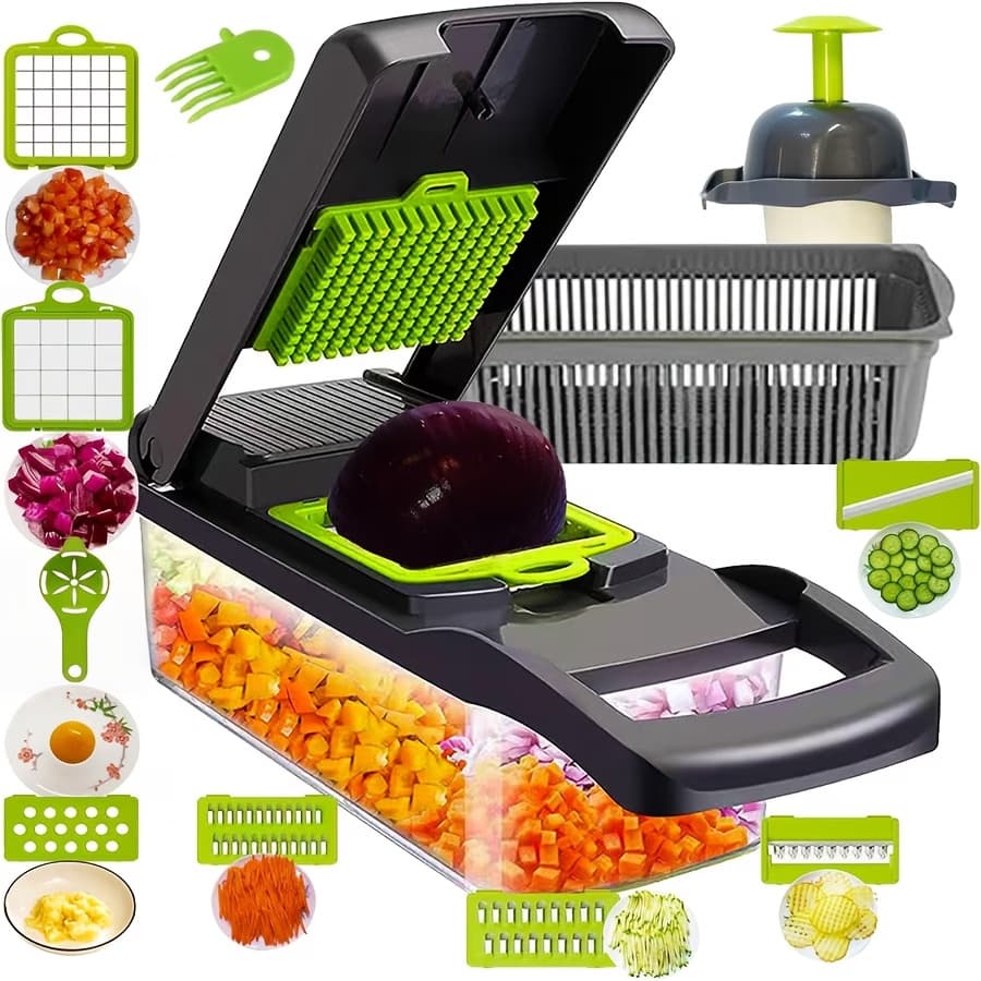 Cross-border Kitchen Gadget Multi-function Vegetable Chopper Dicer Slicer Grater Shredder Kitchen Tool