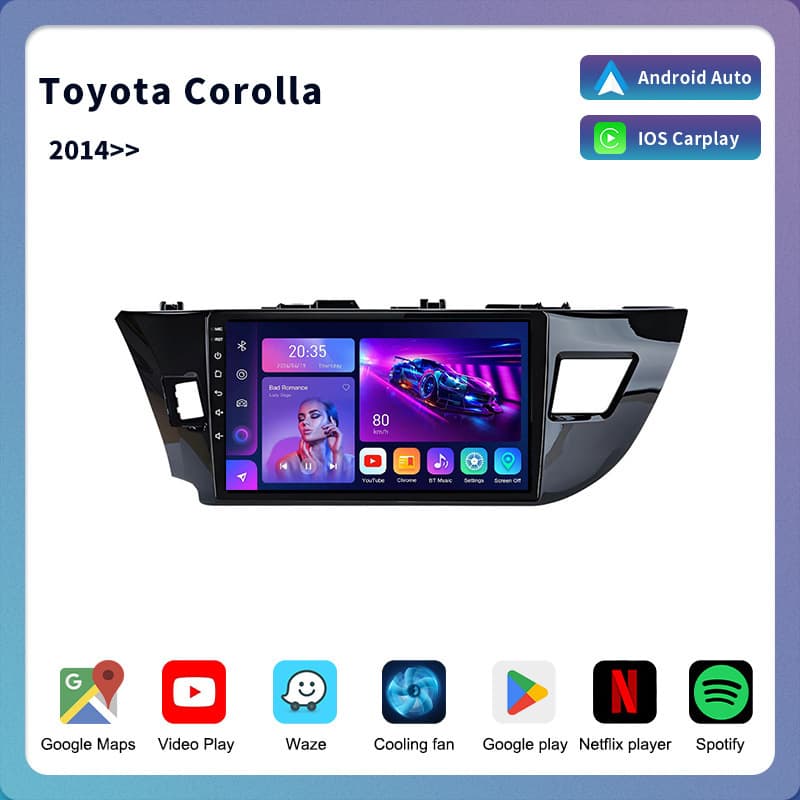 For Toyota Corolla 2014 Navigation Corolla Touch Screen Car Player