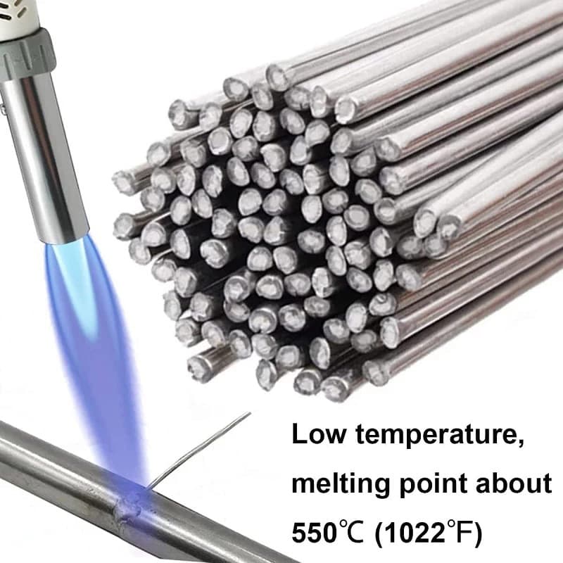 33/50cm Flux-Cored Aluminum Welding Rods, Low Temperature Easy Melt Aluminum Welding Rods, Universal Metal Welding Wire, Easy to Use, No Flux Powder Needed