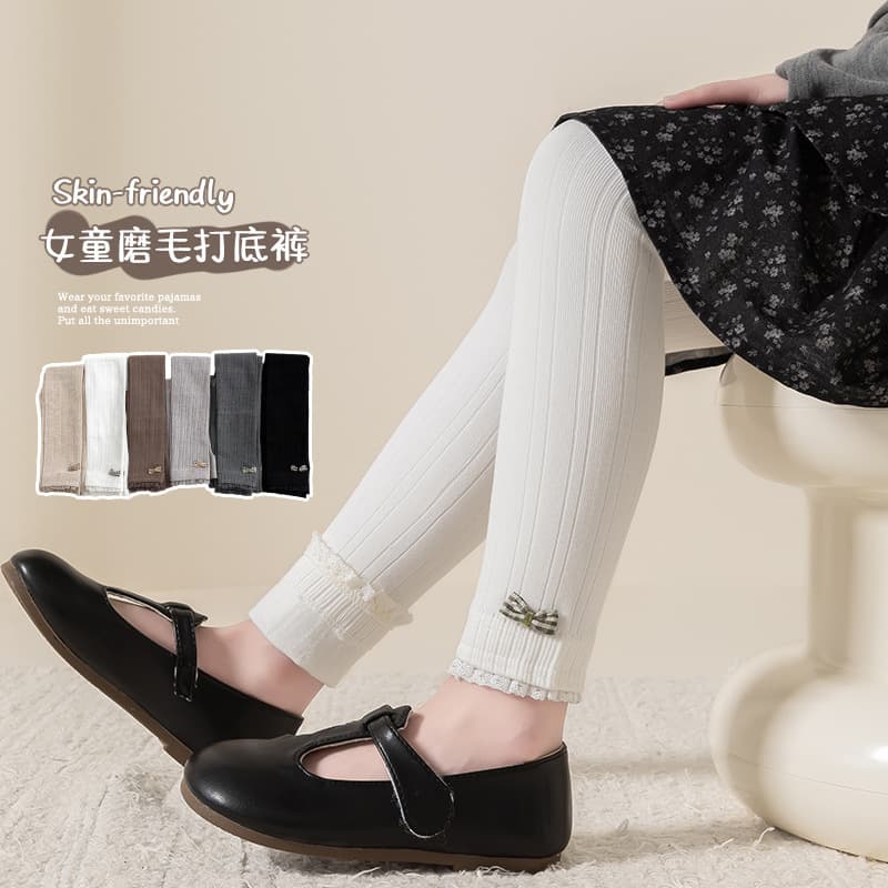 Girls' Tights Spring Autumn Thin Plaid Bow Ankle Socks Baby Footed Children's Pantyhose