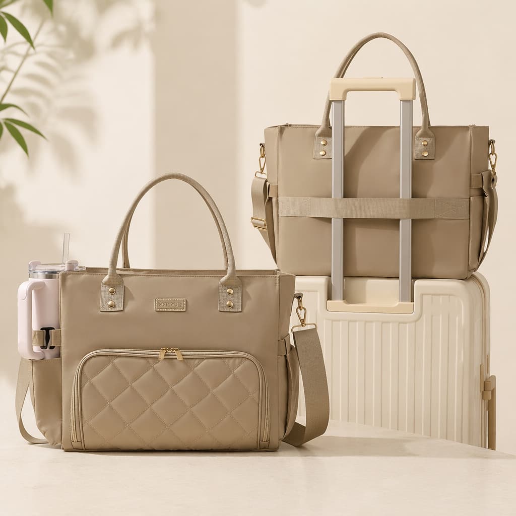 Feifan Handbag Shoulder Bag Travel Laptop Bag Commuter Insulated Bag Multifunctional Tote Bag Laptop Tote Bag