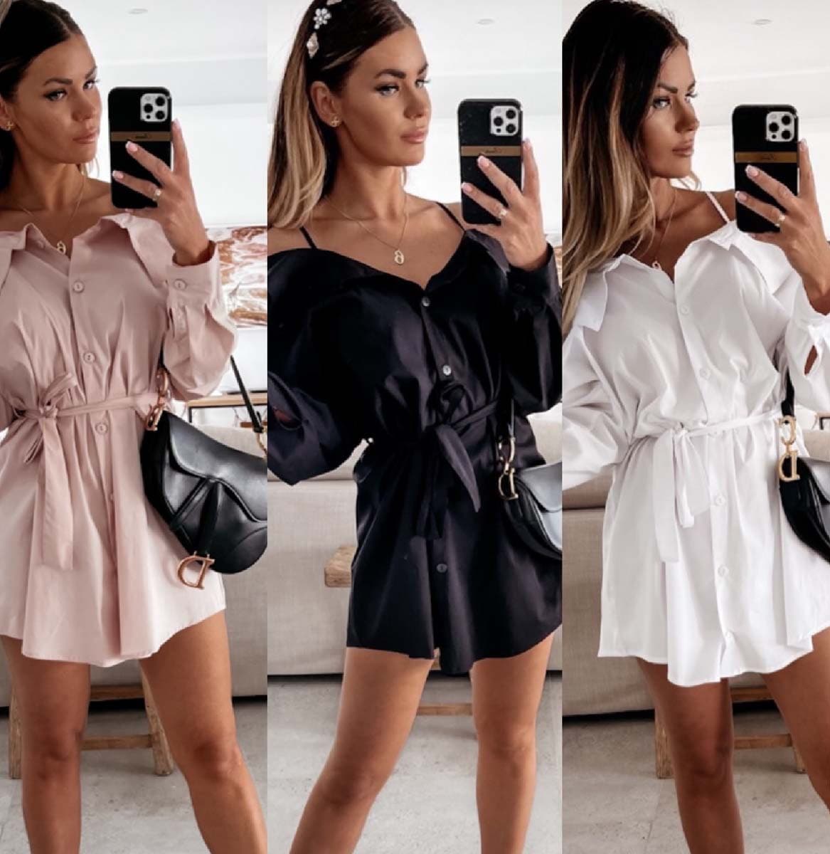 2021 European and American Cross-border Independent Site Amazon Best-selling Fashion Sexy Camisole Off-shoulder Shirt Dress 020#