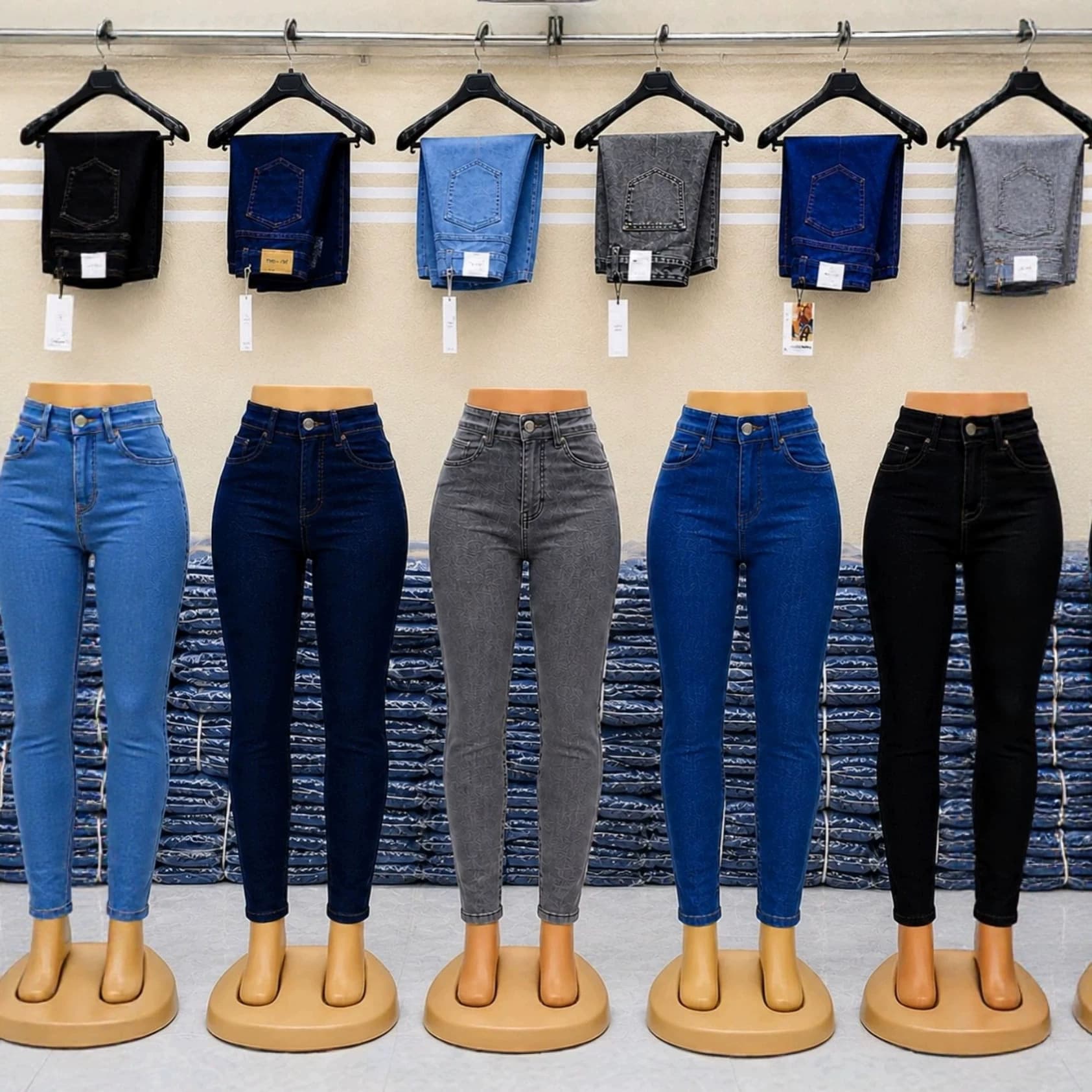 Women's Skinny Jeans Slim Fit Long Pants Available Women's Jeans