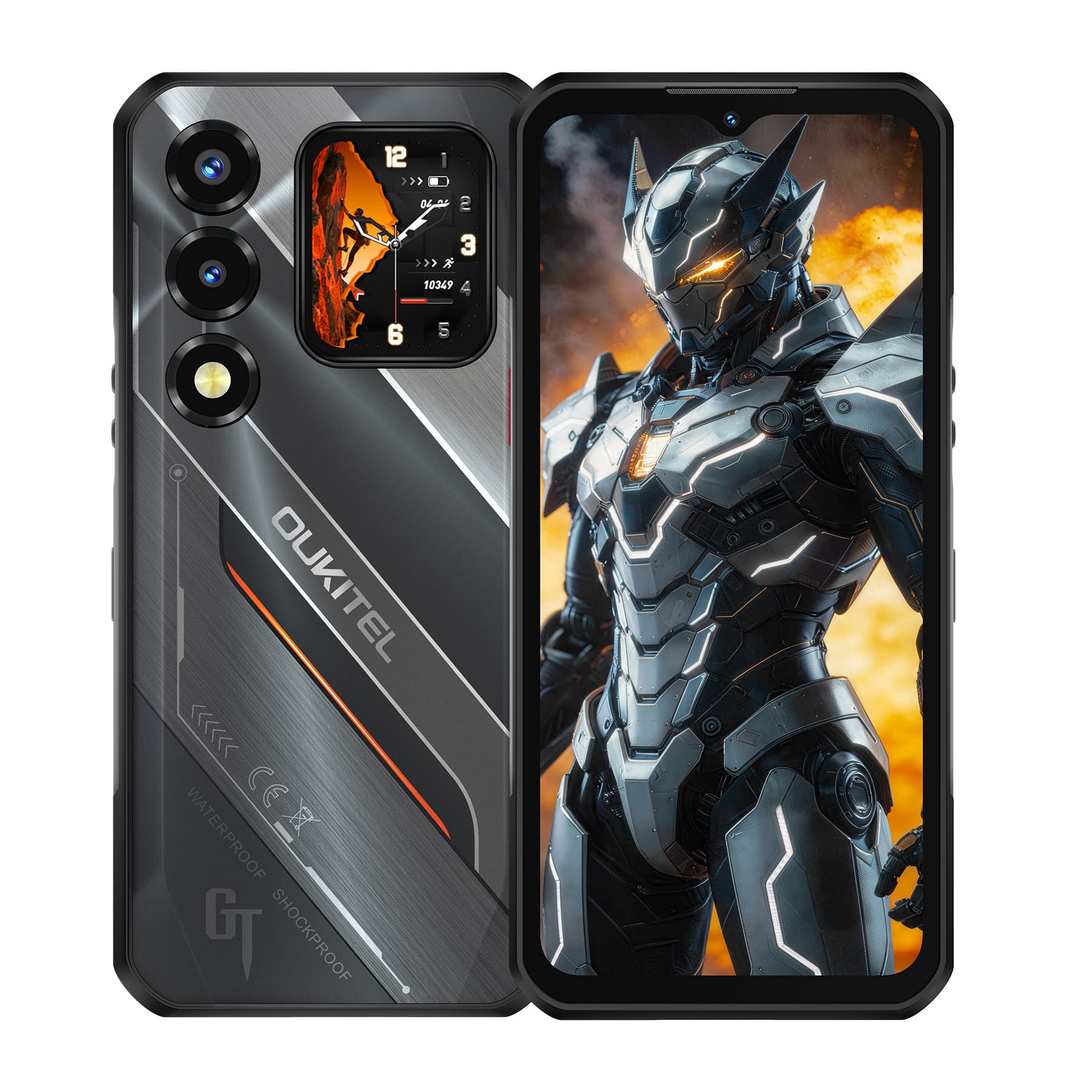 Ouqi's new WP66 1W mAh ultra-thin rugged smartphone with secondary screen delivered in Hong Kong
