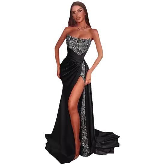 AliExpress Foreign Trade European and American Dresses Mermaid Wedding Dress Bridesmaid Dress 2026 Long Evening Gown Prom Dress Women Summer