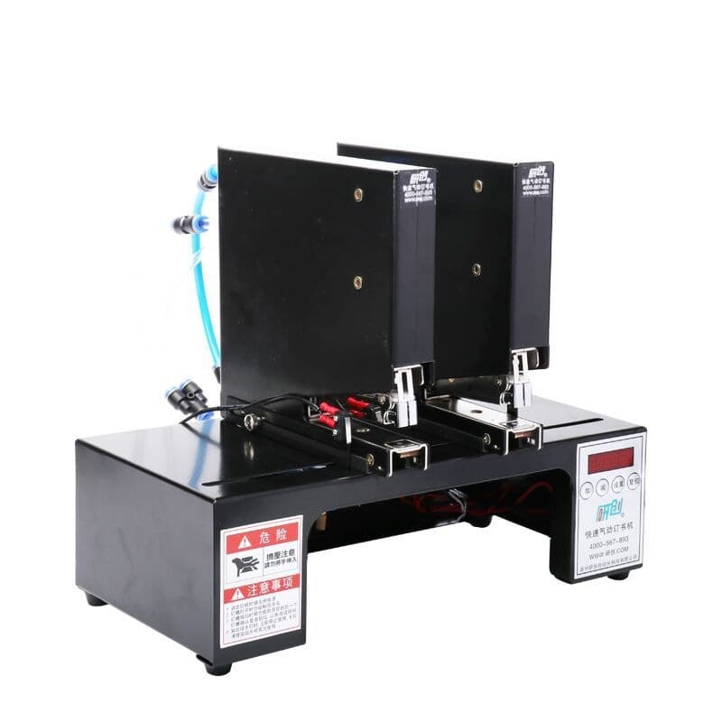 Fast Dual-Head Pneumatic Stapler for Hanging Cards, Blister Packs, and Cartons, Electric Automatic Stapler, Other