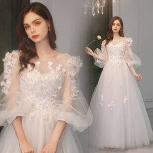 Dreamy Floral Bride Light Wedding Dress Main Dress Engagement Birthday Evening Gown Toast Dress Morning Robe 2026 New Style