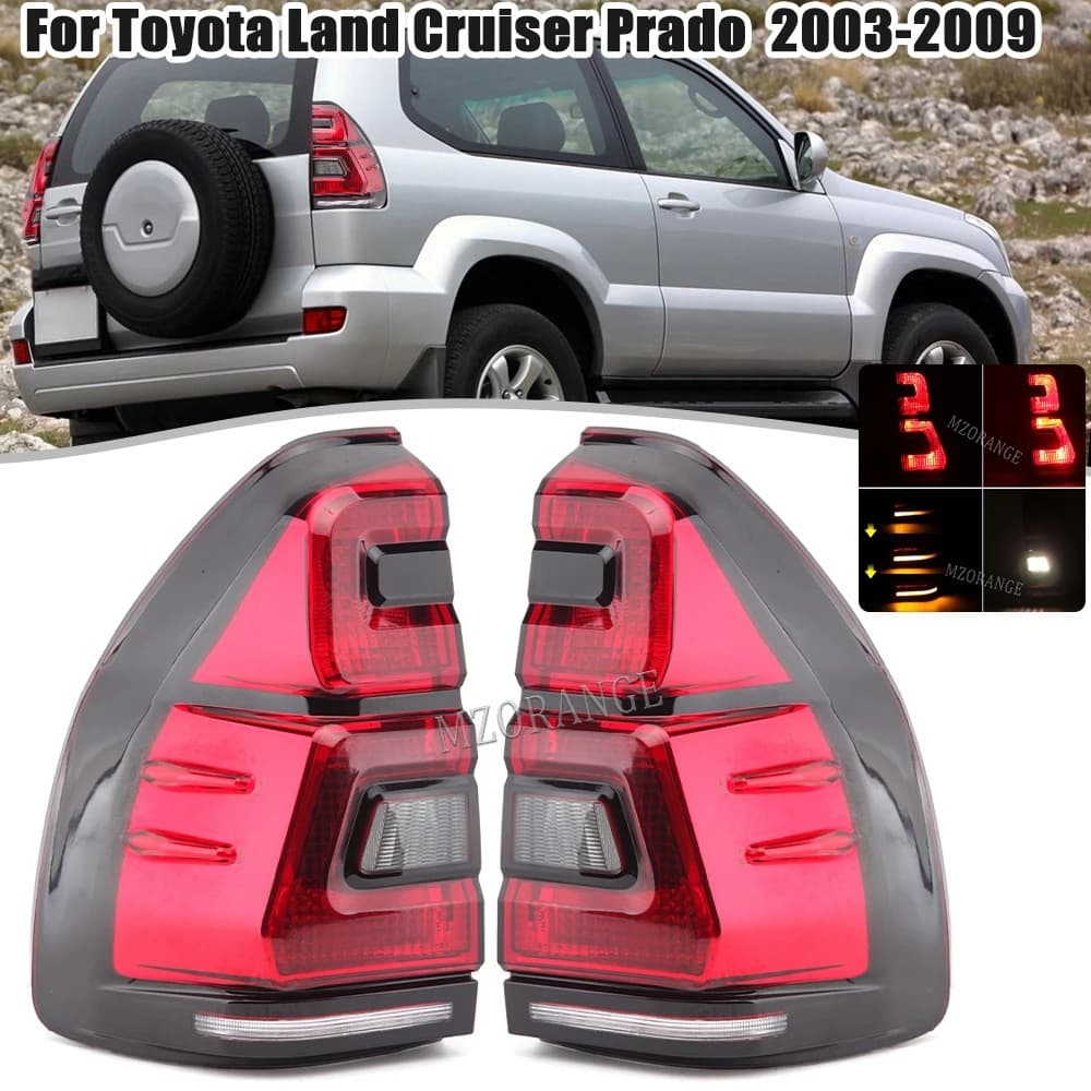 Suitable for 2003-2009 Toyota Prado FJ120 modified tail lights, 2700 modified tail lights