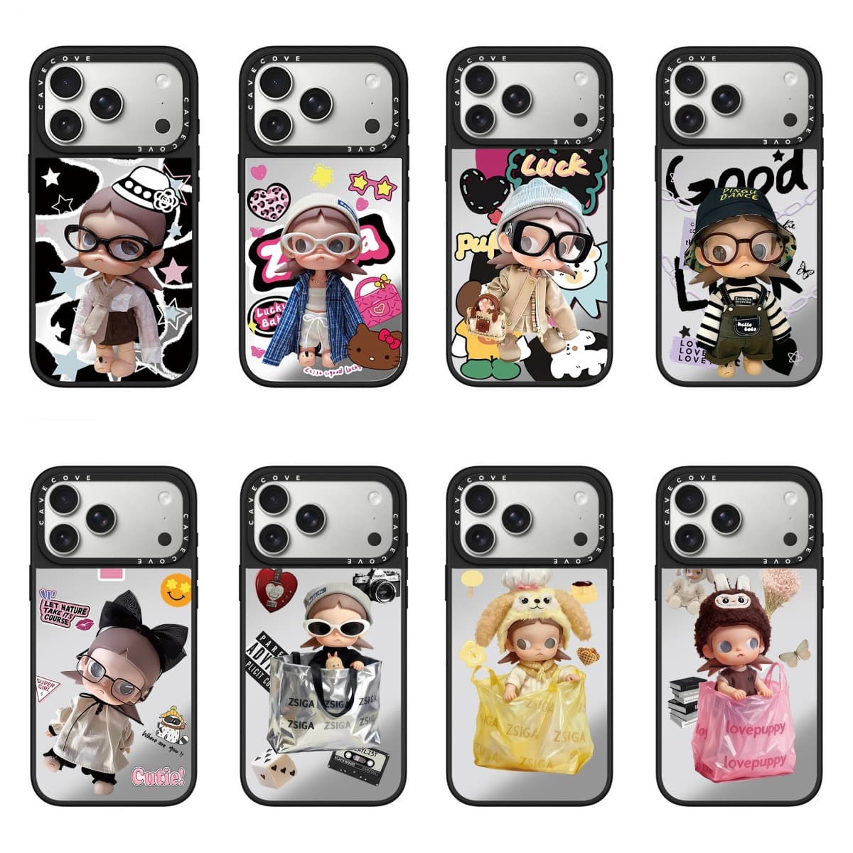 New Sweet Cool Girl Gazi iPhone 17 Pro Max Case Compatible with Apple 16 Pro Max Cartoon 15