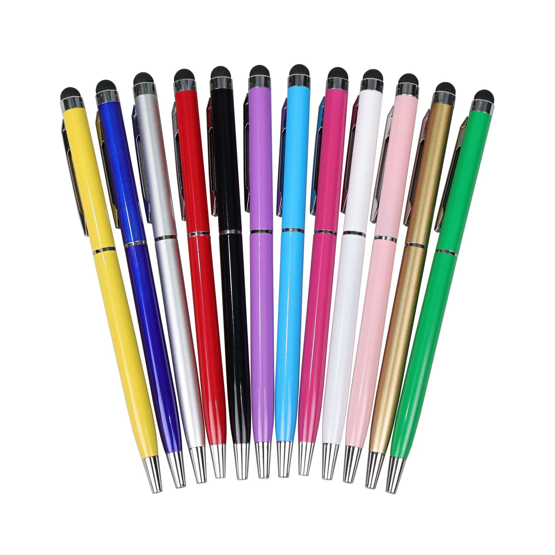 Metal stylus pen for mobile phones and tablets, dual-use capacitive touch pen with toothpick tip
