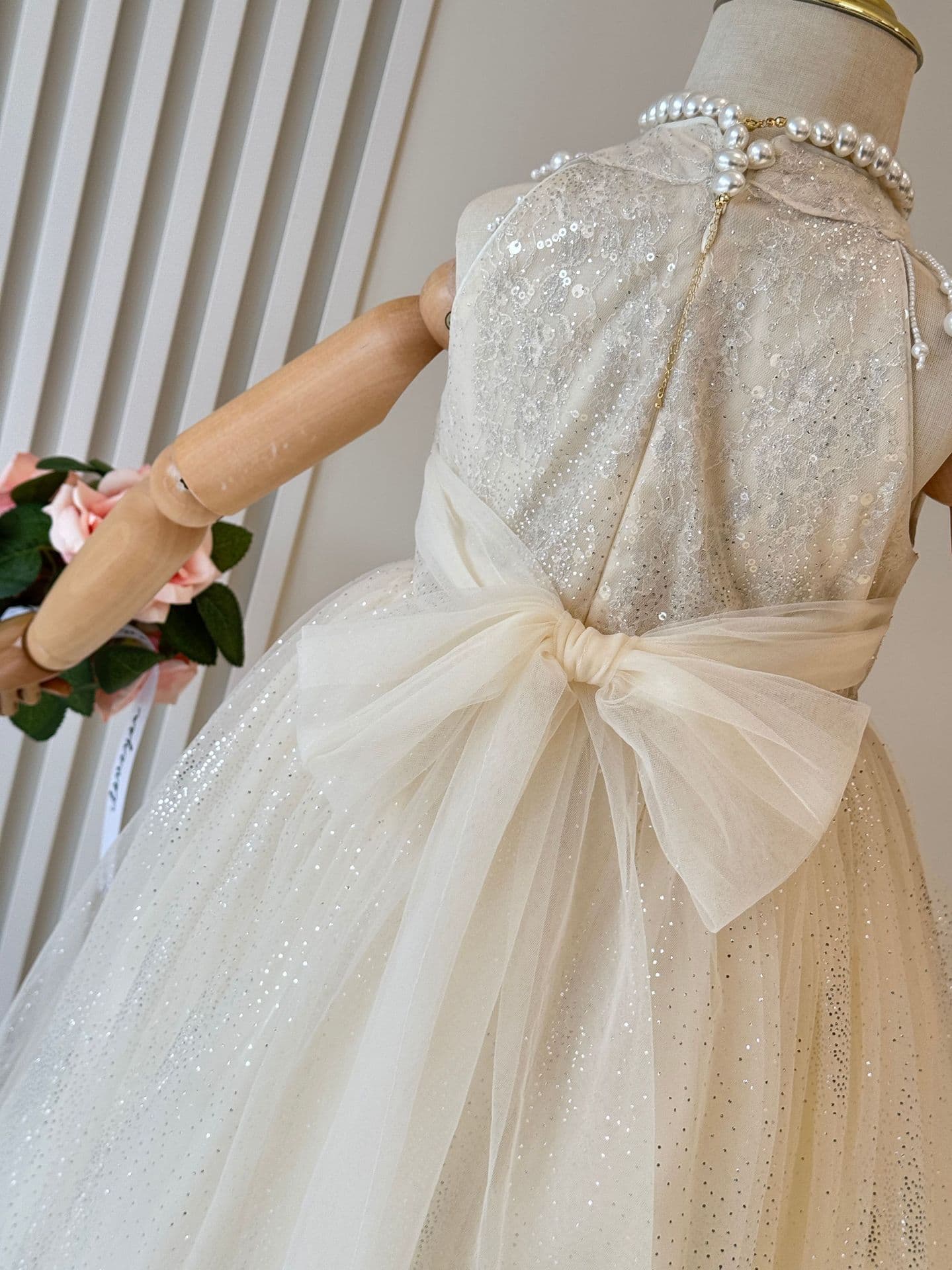 Girls' Dress 2026 Little Chanel Style Tulle Princess Tutu Dress for Flower Girl Kids' Performance Costume