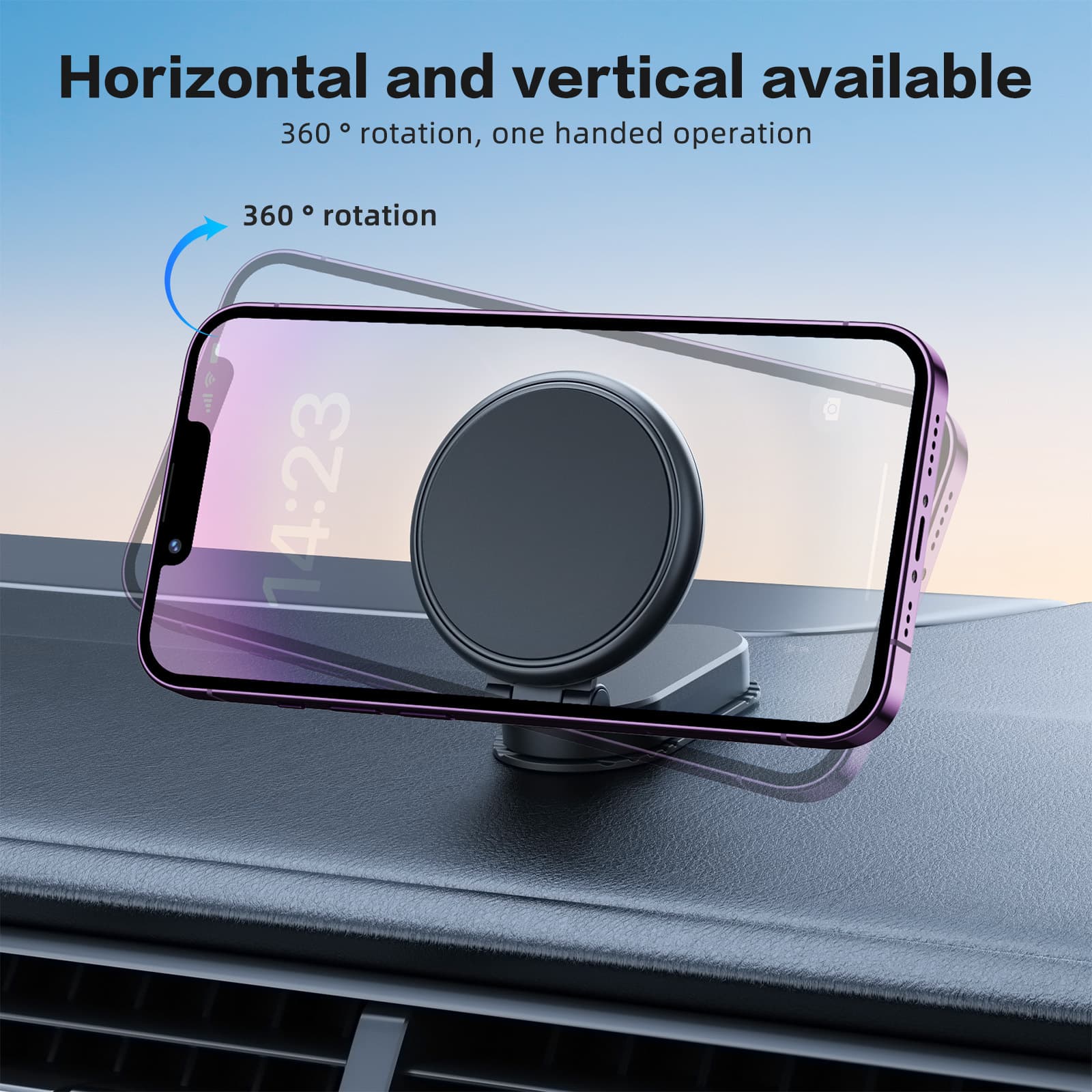 2025 New Car Display Navigation Mount Retractable Aluminum Rod Stand Home Office Lazy Bracket