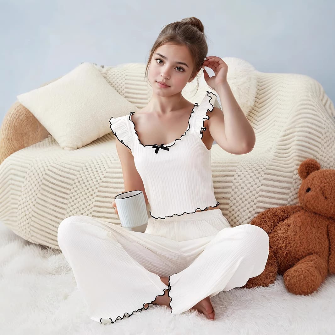 2025 European and American pajama suits, Amazon casual home clothes, Pajama 2026 new spring clothes