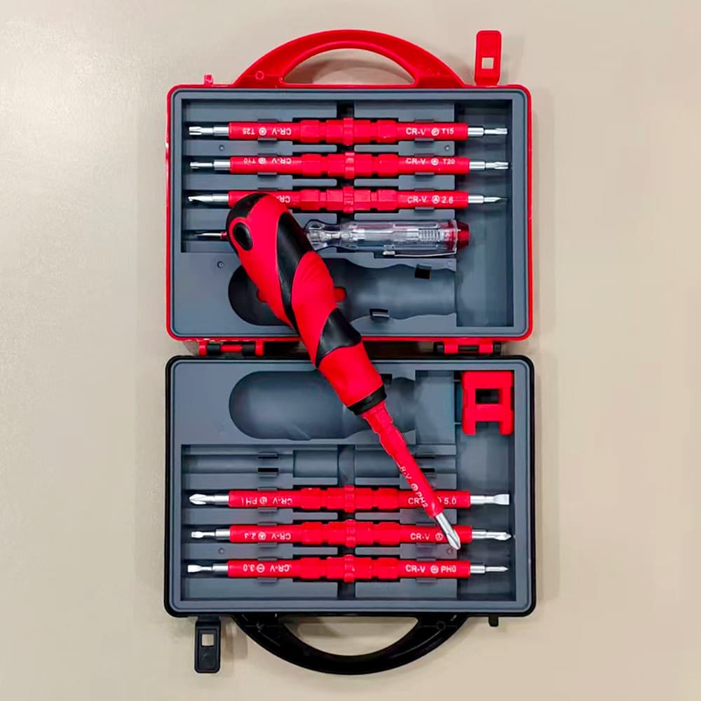 Cross-border Hot Selling Insulated Screwdriver Electrician Flat Head Phillips Screwdriver Household Manual Tool Combination Set