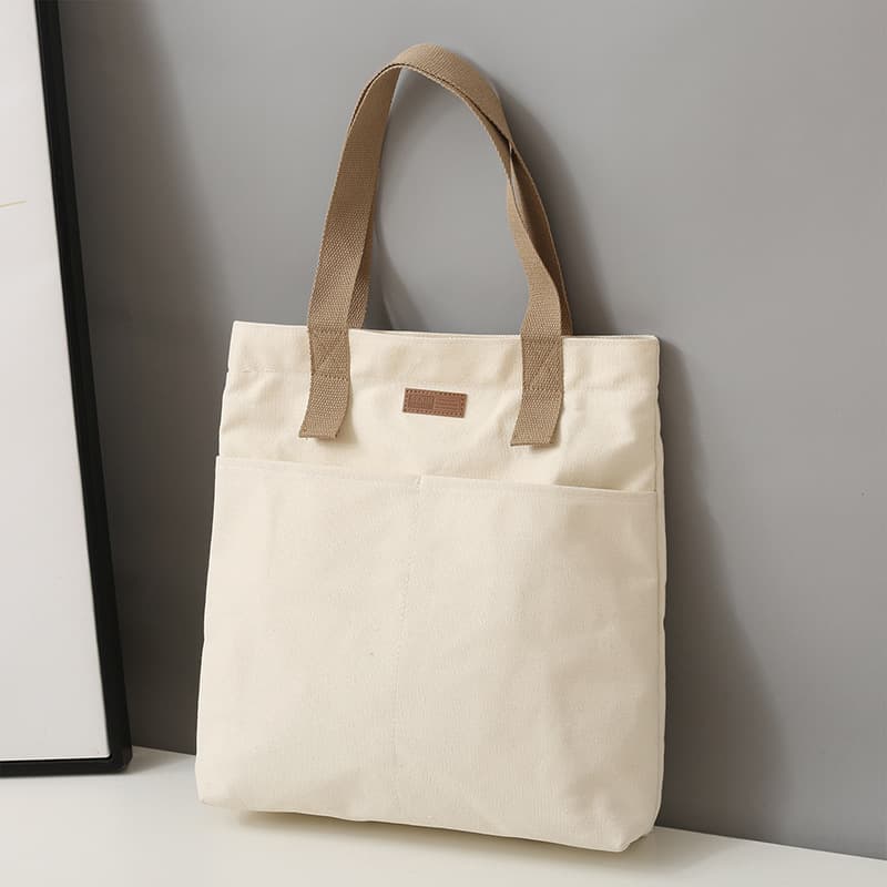 Large Capacity Canvas Bag for Female College Students Class Backpack, Korean Style Versatile Simple Ins Japanese Crossbody Shoulder Bag