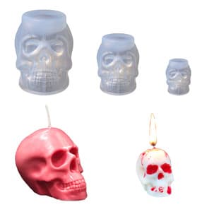 Yixing Products DIY Halloween Scarface Skull Resin Mold Silicone Candle Mold Cross-Border Exclusive