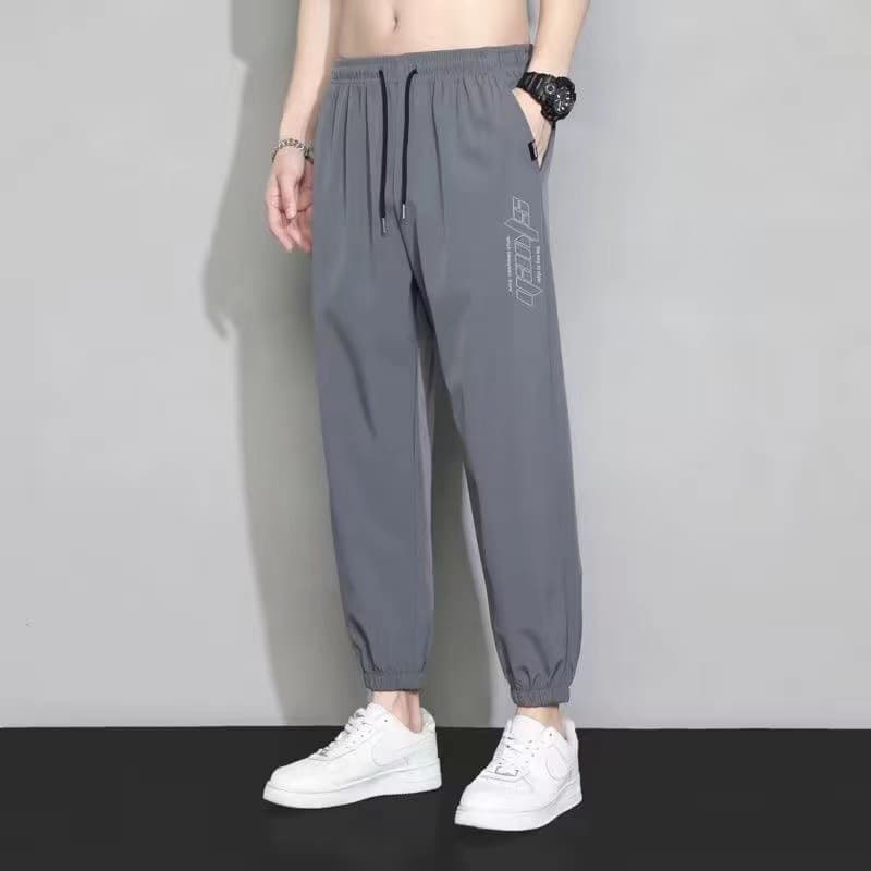 Men's Loose Fit Quick-Dry Ankle-Length Joggers for Work, Casual, and Sports, Plus Size Fashion Trousers