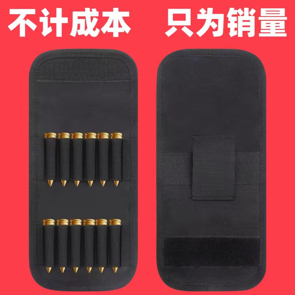 Outdoor Tactical Ammo Pouch 12-Round Bullet Pouch Gun Bag Accessory Bag MOLLE Waist Tactical Bullet Pouch Waist Pack