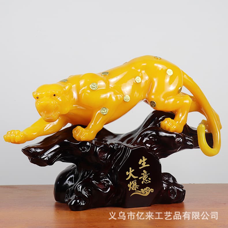 Lioness Figurine Resin Craft Home Office Decor Opening Gift Wealth Attracting Creative Business Gift Handmade Animal Statue