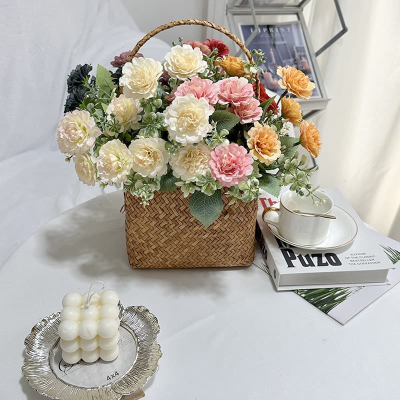 Wedding Series Simulated Flowers 5-pronged Autumn Lilac Wedding Flower Arrangements Materials Flower Materials Decorations Decorations Artificial Flowers Wholesale