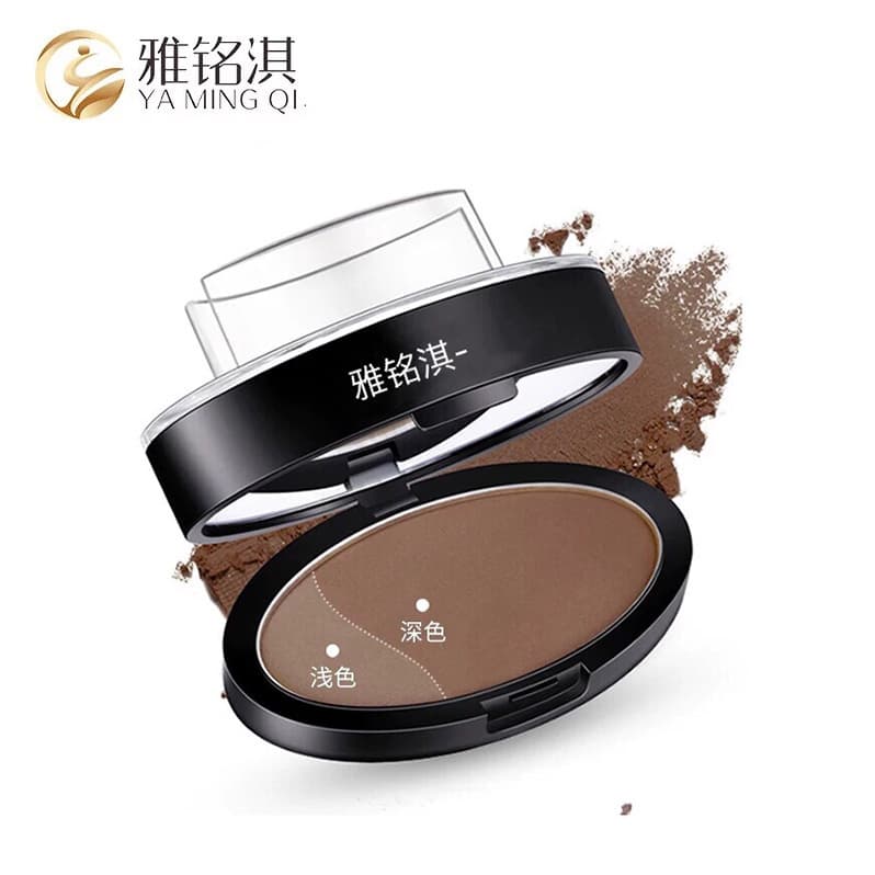 Hot-Selling Compact Stamp Eyebrow Powder Eyebrow Stamp Lazy One-Word Eyebrow Stamp Willow Leaf Eyebrow Cosmetics Makeup Packaging