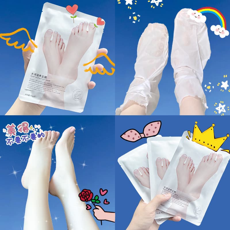 Disposable Hydrating Nourishing Foot Mask - Softens Skin, Moisturizes, Exfoliates Dead Skin, Prevents Cracking, Foot Care Wholesale
