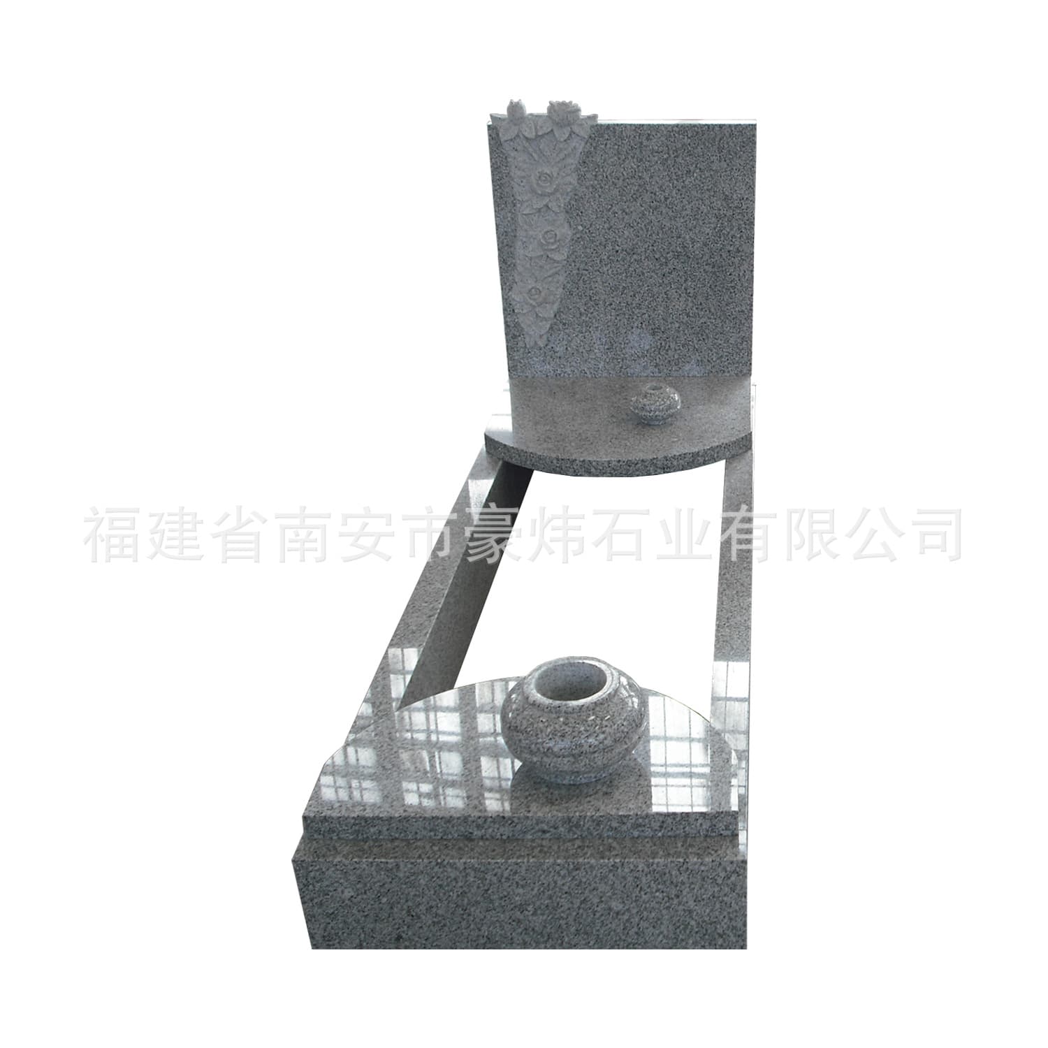 Cost-effective German-European style granite headstones, supporting custom designs from provided images