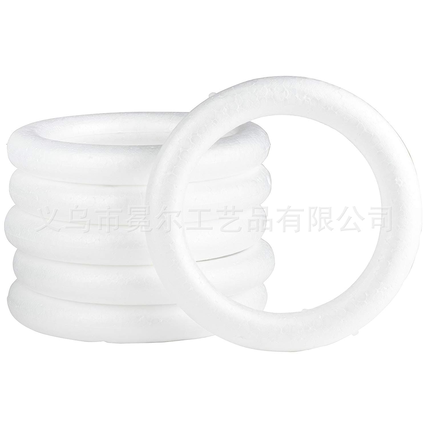 Foam Circle Polystyrene Round Art Materials Kindergarten Diy White Blank Christmas Decoration Various Sizes