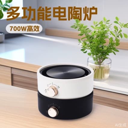 110V Electric Ceramic Cooker Moka Pot Coffee Maker Heater Electric Hot Plate Base Kettle Induction Cooker Wellness Flower Tea Pot