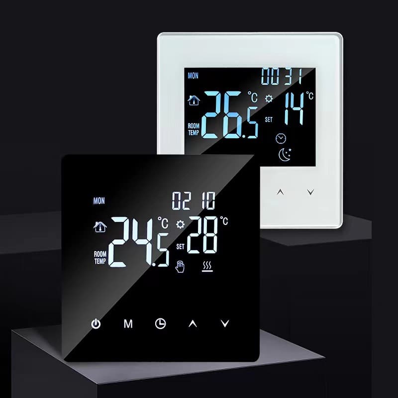 New Touch Screen WiFi Floor Heating Thermostat Tuya Remote App Electric Floor Heating Thermostat Water Floor Heating with Linkage