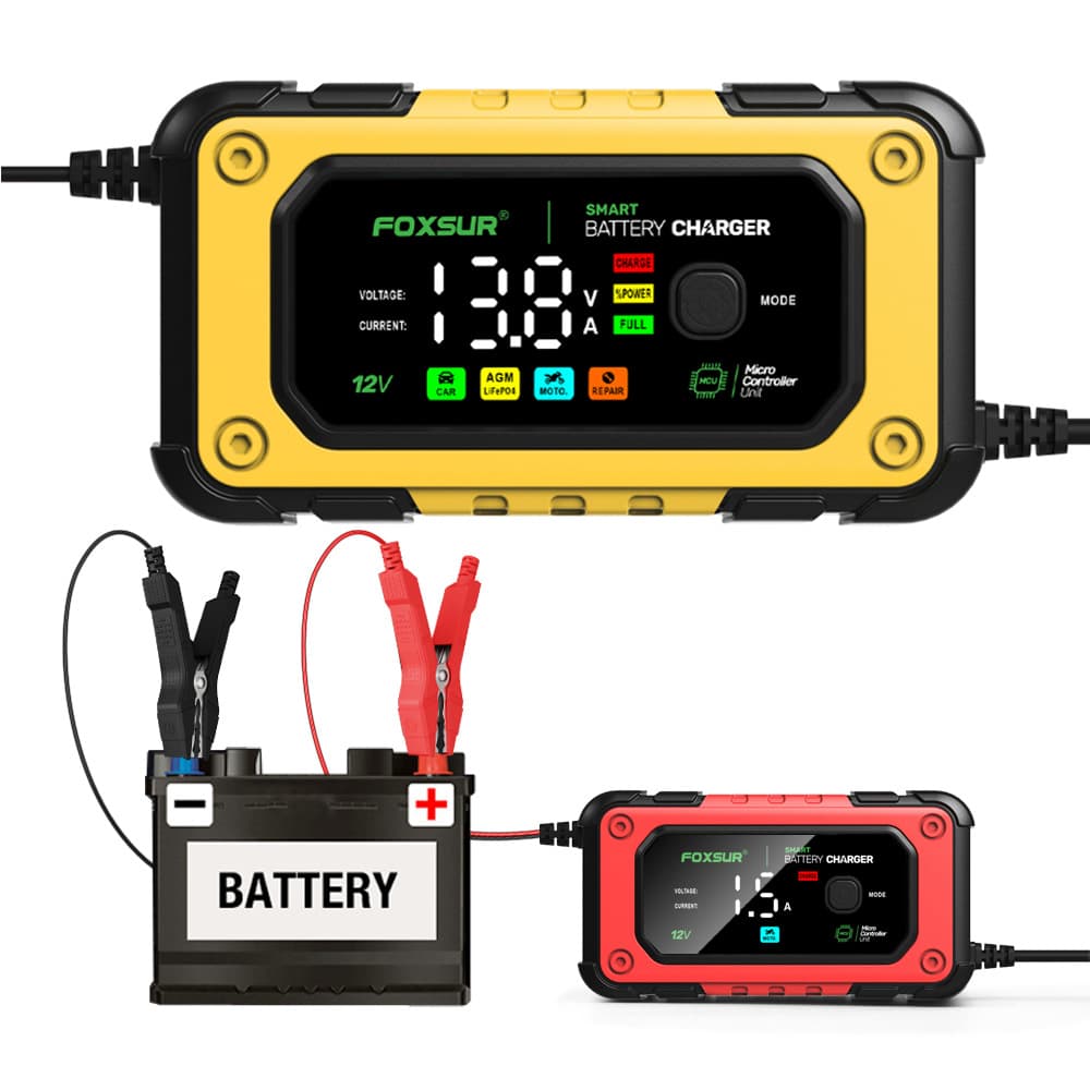 12V7A Car Moto AGM Repair Battery Charger