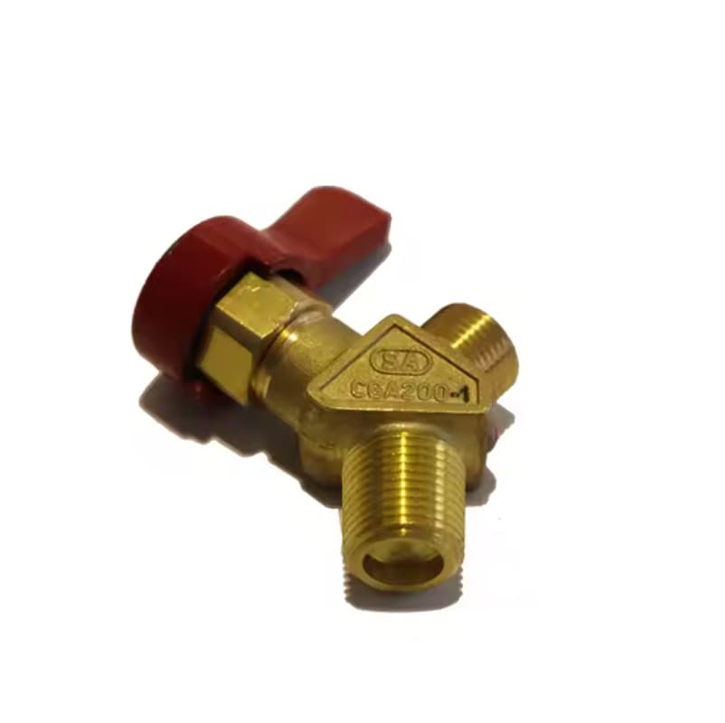 Acetylene Cylinder Valve Needle Valve with Knob, Acetylene Bottle Welding and Cutting Set Valve CGA200 Welding and Cutting Valve