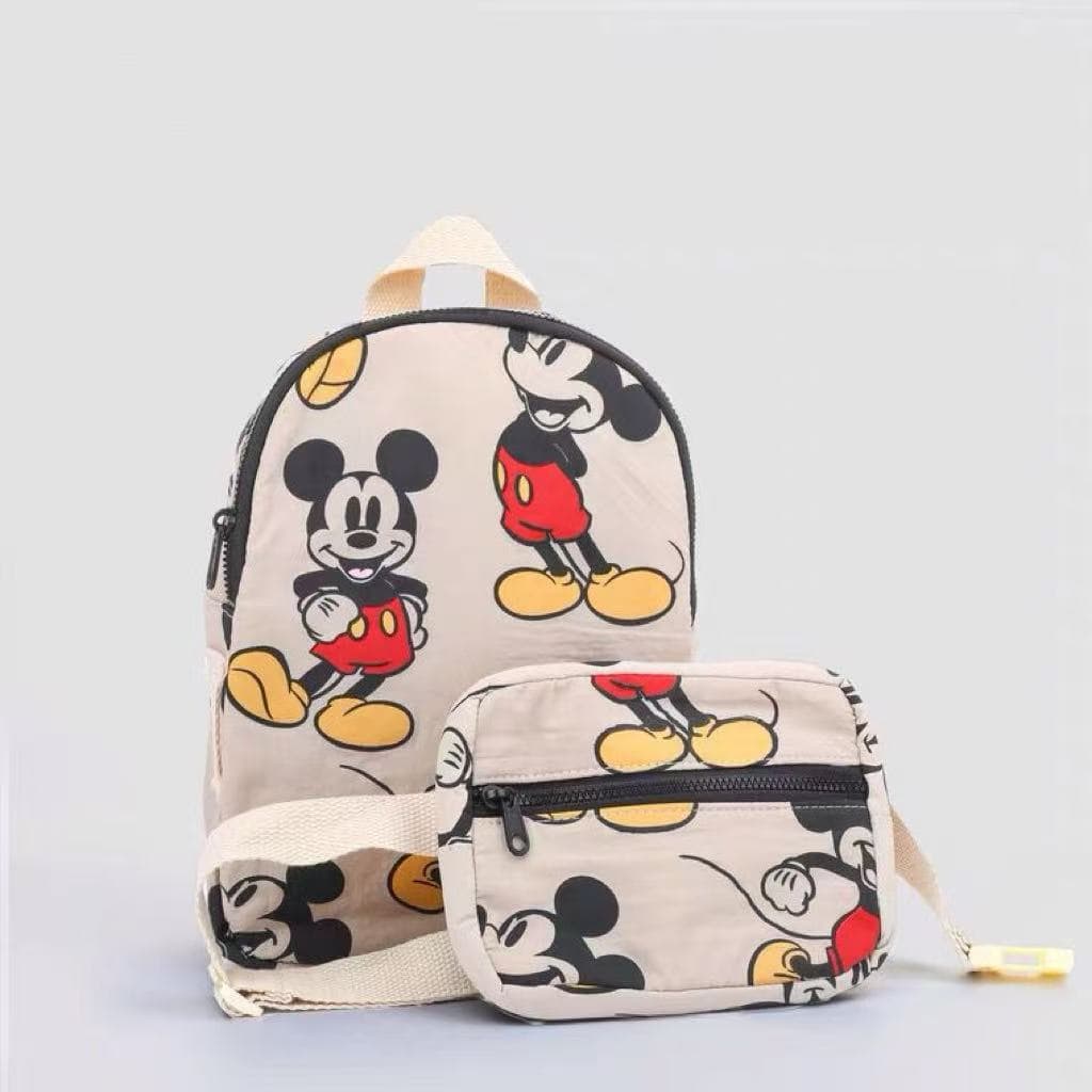 Cross-border Mickey Mouse kindergarten kids small backpack cute Mickey Mouse print small class 3 years 5 years lightweight double shoulder