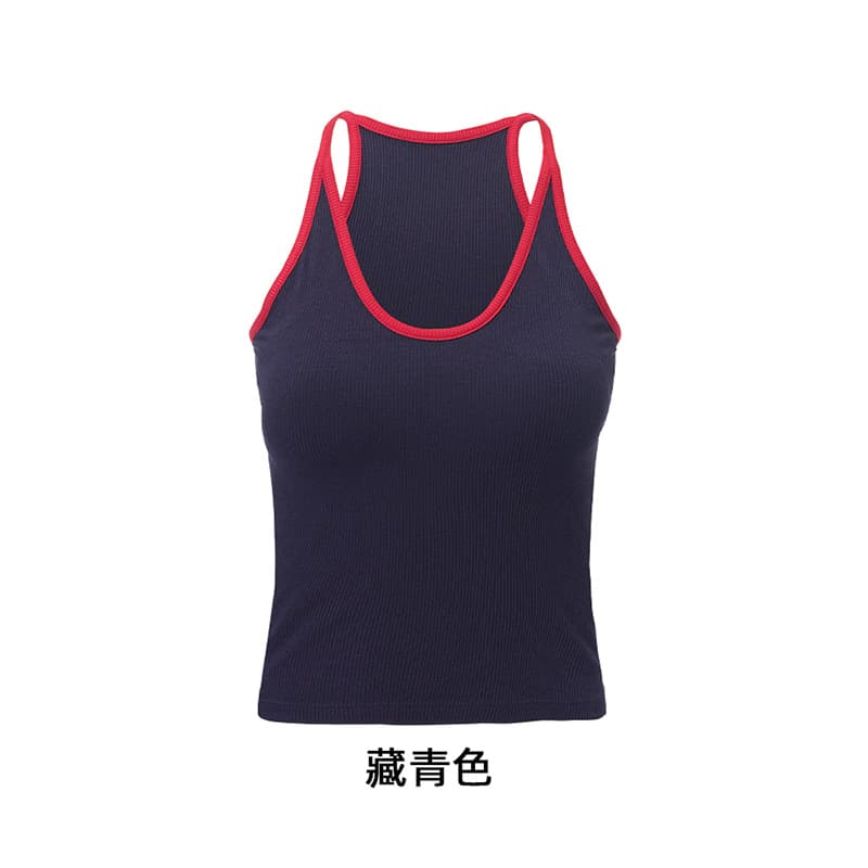 Spring/Summer New French Halter Vest A087 Sexy Camisole with Padded Bra, Backless, Layering or Outerwear Top