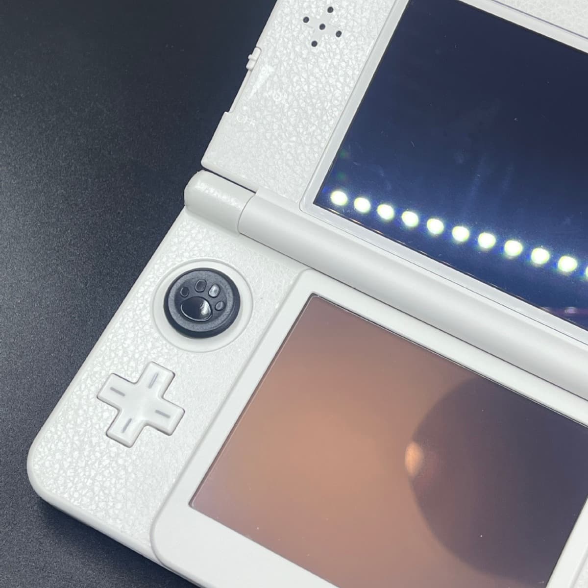 Transparent New 3DS LL, Old 3DS LL, New 3DS, Old 3DS, New 2DS LL, Old 2DS Screen Protector Leather Texture, Lychee Texture, Transparent for 2DS/3DS