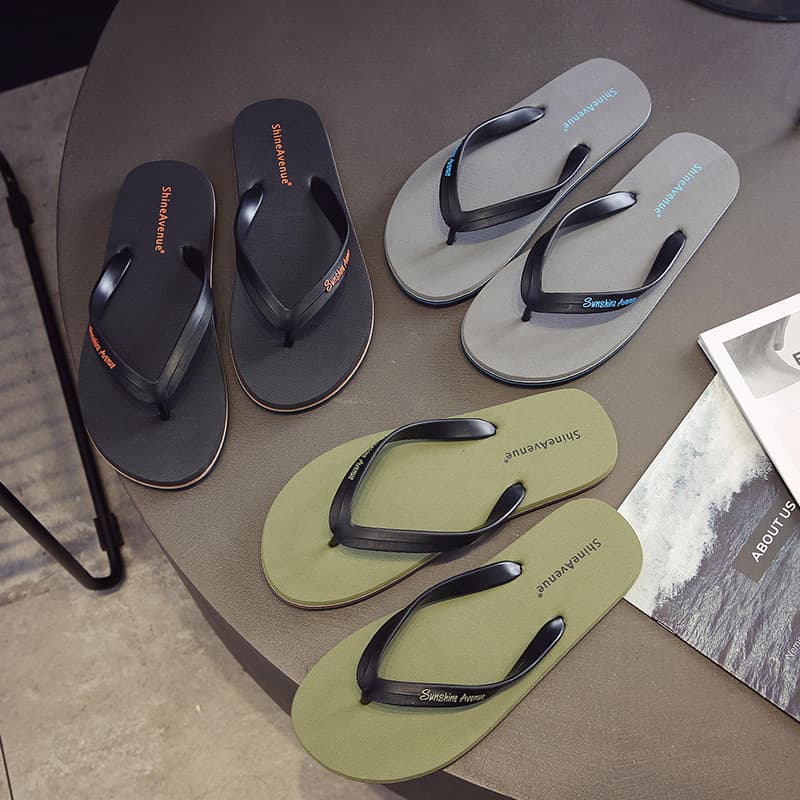 Men's Summer Flip Flops, Trendy Outdoor Anti-Slip Soft Sole, New Style Casual Sandals for Beach